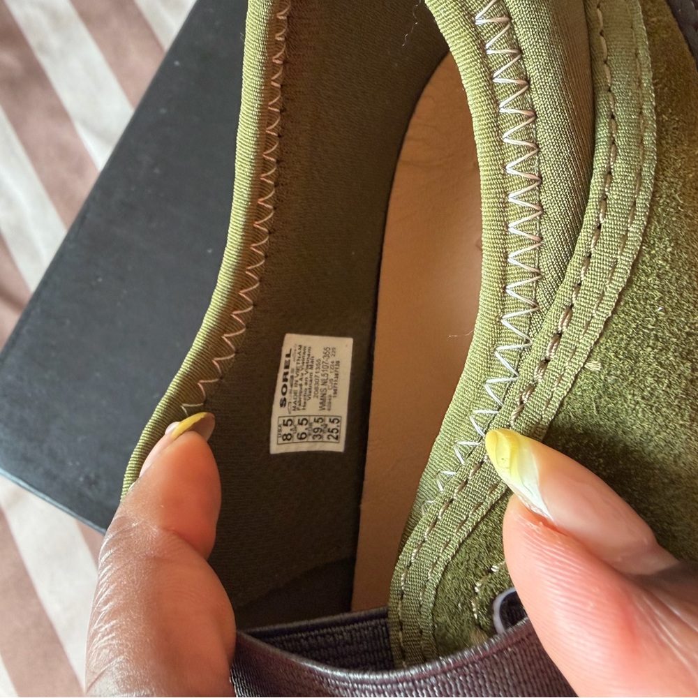 Sorel Olive Green Mary Jane Sneaker - Picture 5 of 7